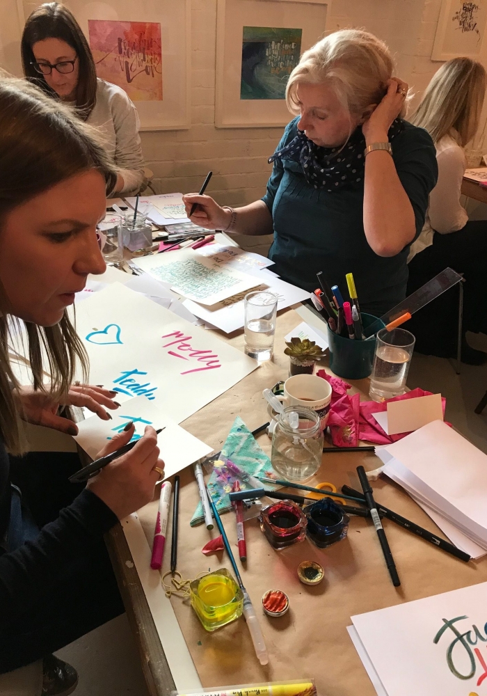 Home at The Heart | Brush Calligraphy Workshop with Kirsten Burke